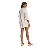 VARLEY 02. WOMENS APPAREL - WOMENS HOODIES|SWEATERS - WOMENS PO Q ZIP Women's Hawley Half Zip Sweat IVORY MARL