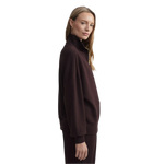 VARLEY 02. WOMENS APPAREL - WOMENS HOODIES|SWEATERS - WOMENS PO Q ZIP Women's Hawley Half Zip Sweat COBE COFFEE BEAN