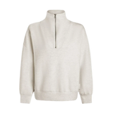 VARLEY 02. WOMENS APPAREL - WOMENS HOODIES|SWEATERS - WOMENS PO Q ZIP Women's Hawley Half Zip Sweat IVORY MARL