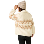 Varley 02. WOMENS APPAREL - WOMENS HOODIES|SWEATERS - WOMENS PO Q ZIP Women's Hendrick Half Zip Sherpa EGRET