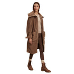 Varley 02. WOMENS APPAREL - WOMENS JACKETS - WOMENS JACKETS INSULATED Women's Logan Sherpa Coat ASTA ASH TAUPE