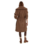 Varley 02. WOMENS APPAREL - WOMENS JACKETS - WOMENS JACKETS INSULATED Women's Logan Sherpa Coat ASTA ASH TAUPE