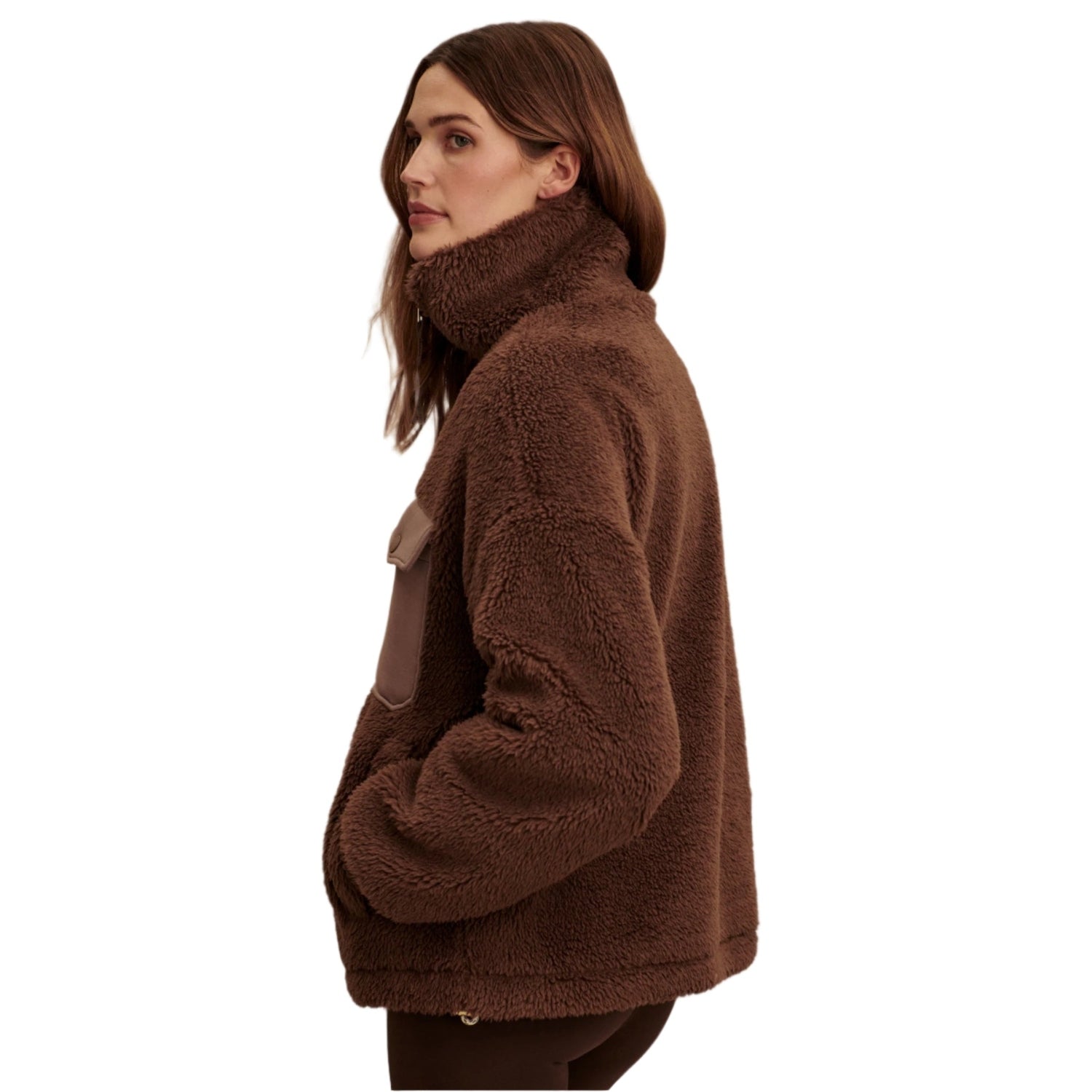 Varley 02. WOMENS APPAREL - WOMENS JACKETS - WOMENS JACKETS INSULATED Women's Lowell Sherpa Jacket CARA CARAFE