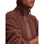 Varley 02. WOMENS APPAREL - WOMENS HOODIES|SWEATERS - WOMENS PO Q ZIP Women's Roselle Half Zip Fleece DEMA DEEP MAHOGANY