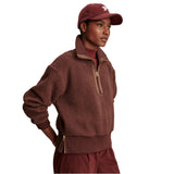 Varley 02. WOMENS APPAREL - WOMENS HOODIES|SWEATERS - WOMENS PO Q ZIP Women's Roselle Half Zip Fleece DEMA DEEP MAHOGANY