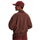 Varley 02. WOMENS APPAREL - WOMENS HOODIES|SWEATERS - WOMENS PO Q ZIP Women's Roselle Half Zip Fleece DEMA DEEP MAHOGANY