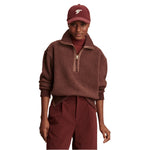 Varley 02. WOMENS APPAREL - WOMENS HOODIES|SWEATERS - WOMENS PO Q ZIP Women's Roselle Half Zip Fleece DEMA DEEP MAHOGANY