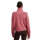 Varley 02. WOMENS APPAREL - WOMENS HOODIES|SWEATERS - WOMENS PO Q ZIP Women's Sian Cropped Half Zip Midlayer MAWO MAUVEWOOD