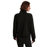 Varley 02. WOMENS APPAREL - WOMENS HOODIES|SWEATERS - WOMENS PO Q ZIP Women's Sian Cropped Half Zip Midlayer BLCK BLACK