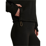 Varley 02. WOMENS APPAREL - WOMENS HOODIES|SWEATERS - WOMENS PO Q ZIP Women's Sian Cropped Half Zip Midlayer BLCK BLACK
