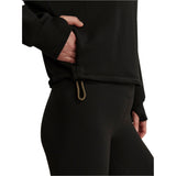 Varley 02. WOMENS APPAREL - WOMENS HOODIES|SWEATERS - WOMENS PO Q ZIP Women's Sian Cropped Half Zip Midlayer BLCK BLACK