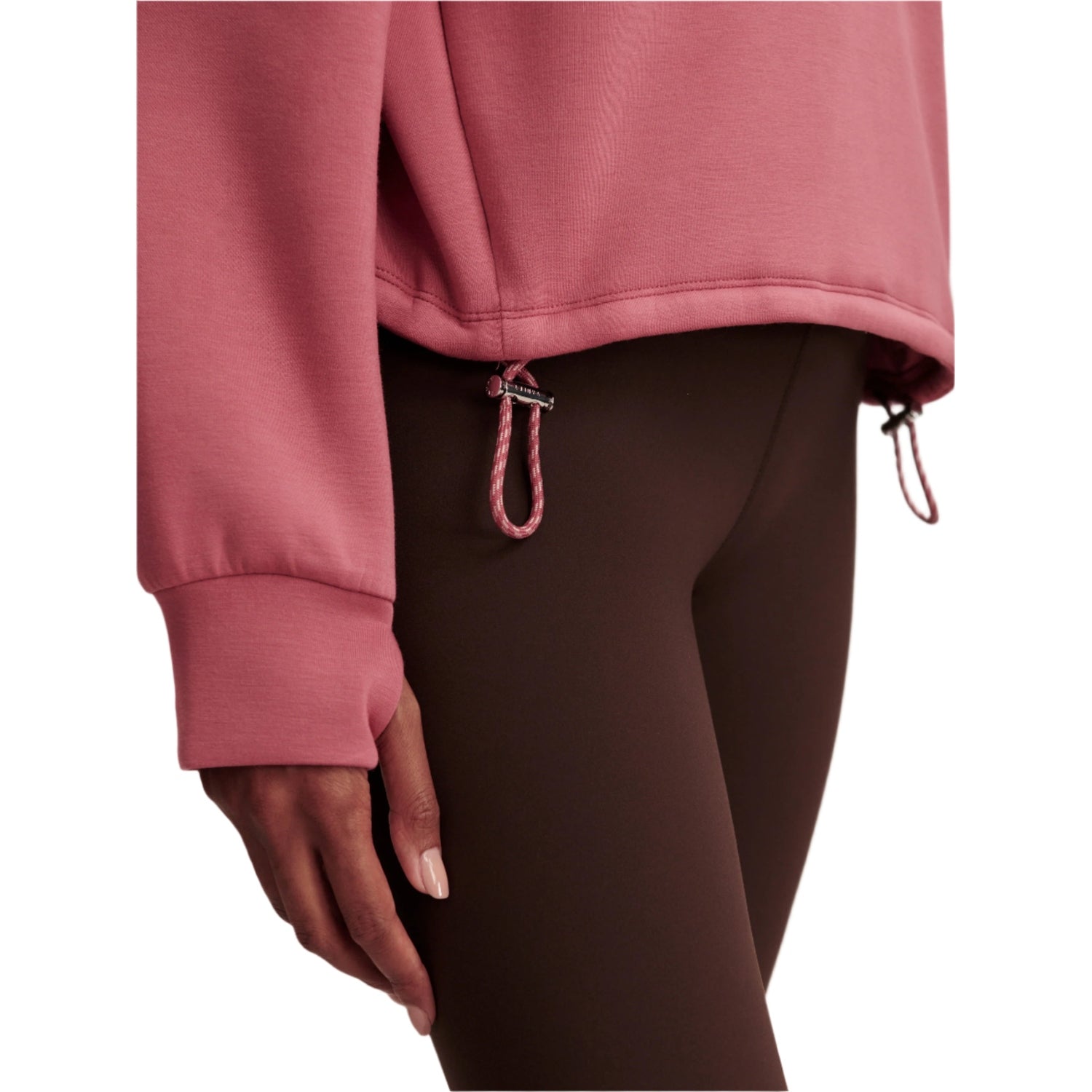 Varley 02. WOMENS APPAREL - WOMENS HOODIES|SWEATERS - WOMENS PO Q ZIP Women's Sian Cropped Half Zip Midlayer MAWO MAUVEWOOD