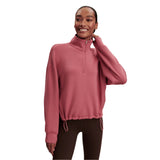 Varley 02. WOMENS APPAREL - WOMENS HOODIES|SWEATERS - WOMENS PO Q ZIP Women's Sian Cropped Half Zip Midlayer MAWO MAUVEWOOD