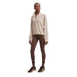 Varley 02. WOMENS APPAREL - WOMENS HOODIES|SWEATERS - WOMENS PO Q ZIP Women's Sian Cropped Half Zip Midlayer SIGR SILVER GREY