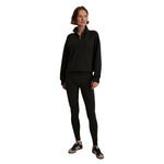 Varley 02. WOMENS APPAREL - WOMENS HOODIES|SWEATERS - WOMENS PO Q ZIP Women's Sian Cropped Half Zip Midlayer BLCK BLACK