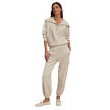 Varley 02. WOMENS APPAREL - WOMENS PANTS - WOMENS PANTS LOUNGE Women's The Cargo Pant 25" IVORY MARL