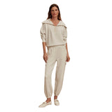 Varley 02. WOMENS APPAREL - WOMENS PANTS - WOMENS PANTS LOUNGE Women's The Cargo Pant 25" IVORY MARL
