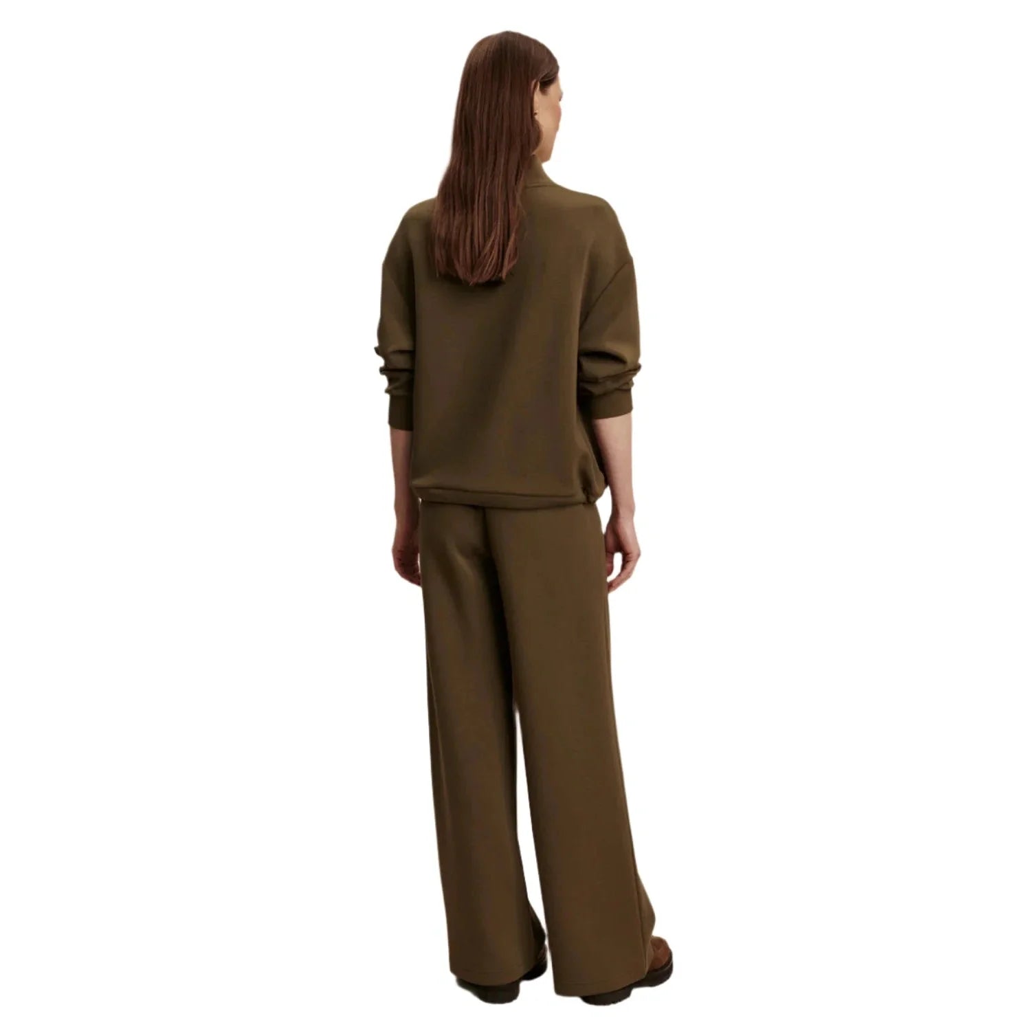 Varley 02. WOMENS APPAREL - WOMENS PANTS - WOMENS PANTS LOUNGE Women's The Extra Wide Leg Pant 29.5 MILITARY OLIVE