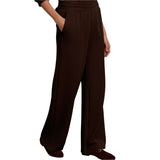 Varley 02. WOMENS APPAREL - WOMENS PANTS - WOMENS PANTS LOUNGE Women's The Wide Leg Pant 28" COBE COFFEE BEAN