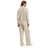 Varley 02. WOMENS APPAREL - WOMENS PANTS - WOMENS PANTS LOUNGE Women's The Wide Leg Pant 28" IVML IVORY MARL