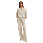Varley 02. WOMENS APPAREL - WOMENS PANTS - WOMENS PANTS LOUNGE Women's The Wide Leg Pant 28" IVML IVORY MARL