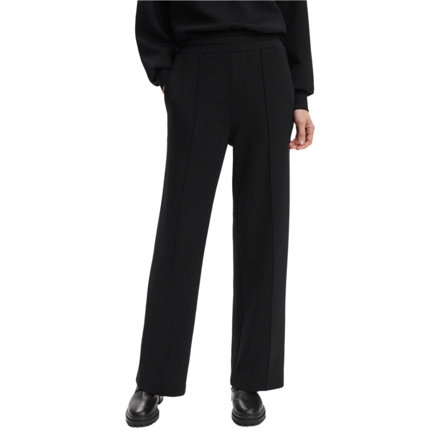Varley 02. WOMENS APPAREL - WOMENS PANTS - WOMENS PANTS LOUNGE Women's The Wide Leg Pant 28" BLCK BLACK