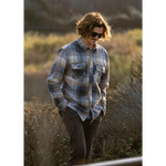 Vissla 01. MENS APPAREL - MENS LS SHIRTS - MENS LS BUTTON UP Men's Eco-zy Long Sleeve Polar Flannel SEA SEA WATER