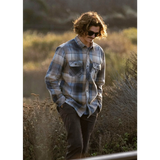 Vissla 01. MENS APPAREL - MENS LS SHIRTS - MENS LS BUTTON UP Men's Eco-zy Long Sleeve Polar Flannel SEA SEA WATER