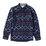 Vissla 01. MENS APPAREL - MENS LS SHIRTS - MENS LS BUTTON UP Men's Eco-zy Long Sleeve Polar Flannel DNL DARK NAVAL