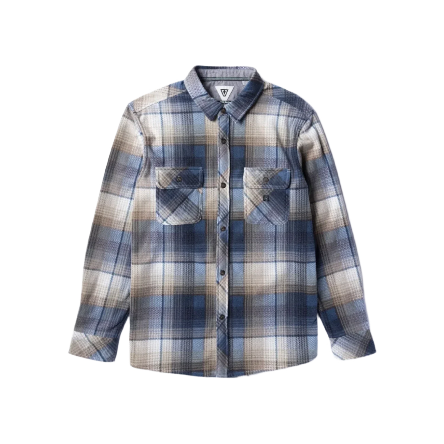 Vissla 01. MENS APPAREL - MENS LS SHIRTS - MENS LS BUTTON UP Men's Eco-zy Long Sleeve Polar Flannel SEA SEA WATER