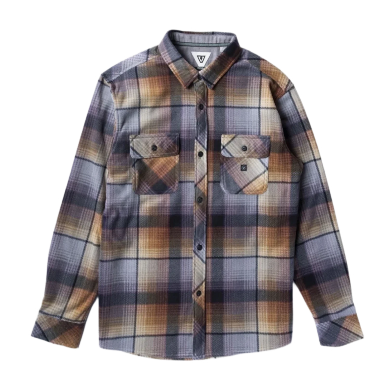 Vissla 01. MENS APPAREL - MENS LS SHIRTS - MENS LS BUTTON UP Men's Eco-zy Long Sleeve Polar Flannel BLK BLACK