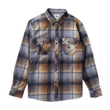 Vissla 01. MENS APPAREL - MENS LS SHIRTS - MENS LS BUTTON UP Men's Eco-zy Long Sleeve Polar Flannel BLK BLACK: