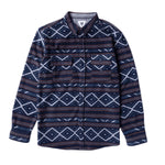 Vissla 01. MENS APPAREL - MENS LS SHIRTS - MENS LS BUTTON UP Men's Eco-zy Long Sleeve Polar Flannel DNL DARK NAVAL