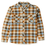 Vissla 01. MENS APPAREL - MENS LS SHIRTS - MENS LS BUTTON UP Men's Eco-zy Long Sleeve Polar Flannel FDN FADED DENIM