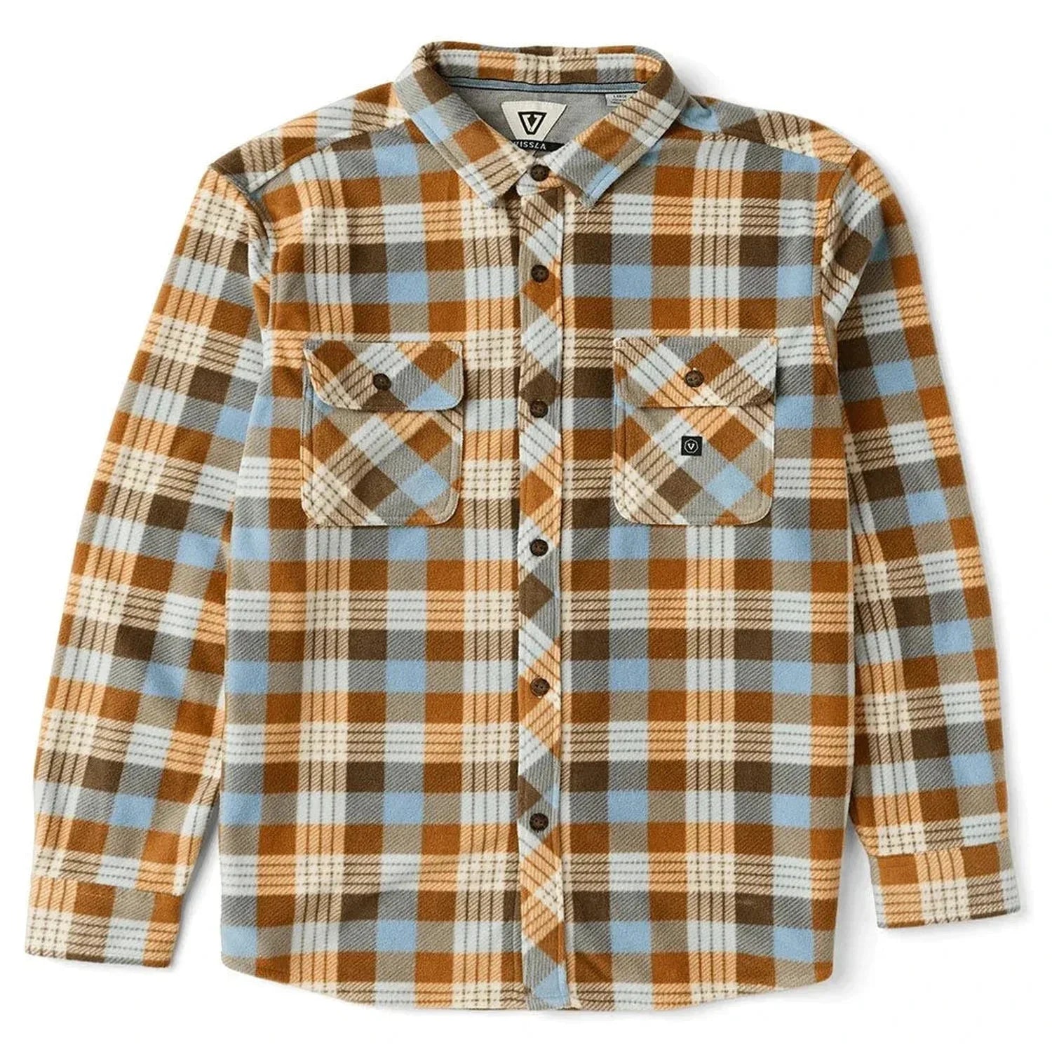 Vissla Men's Eco-zy Long Sleeve Polar Flannel - High Country Vissla Men's Eco-zy Long Sleeve Polar Flannel - High Country
