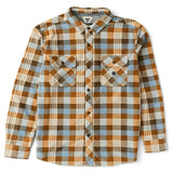 Vissla 01. MENS APPAREL - MENS LS SHIRTS - MENS LS BUTTON UP Men's Eco-zy Long Sleeve Polar Flannel FDN FADED DENIM