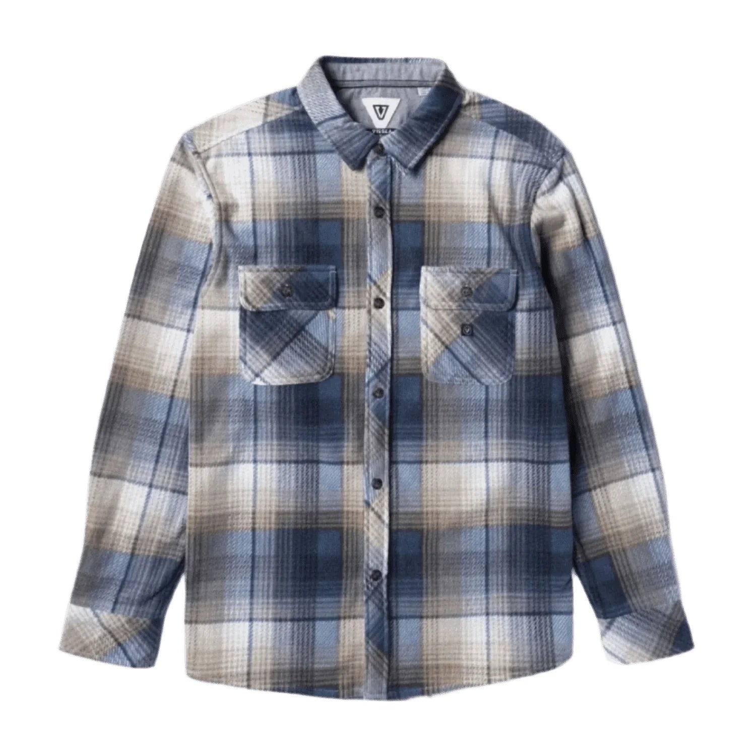 Vissla 01. MENS APPAREL - MENS LS SHIRTS - MENS LS BUTTON UP Men's Eco-zy Long Sleeve Polar Flannel SEA SEA WATER