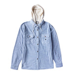 Vissla 01. MENS APPAREL - MENS JACKETS - MENS JACKETS CASUAL Men's Eco-zy Shirt Jacket FDN FADED DENIM