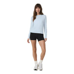 Vuori 02. WOMENS APPAREL - WOMENS LS SHIRTS - WOMENS LS ACTIVE Women's Daydream Crew FYH SOFT SKY HEATHER