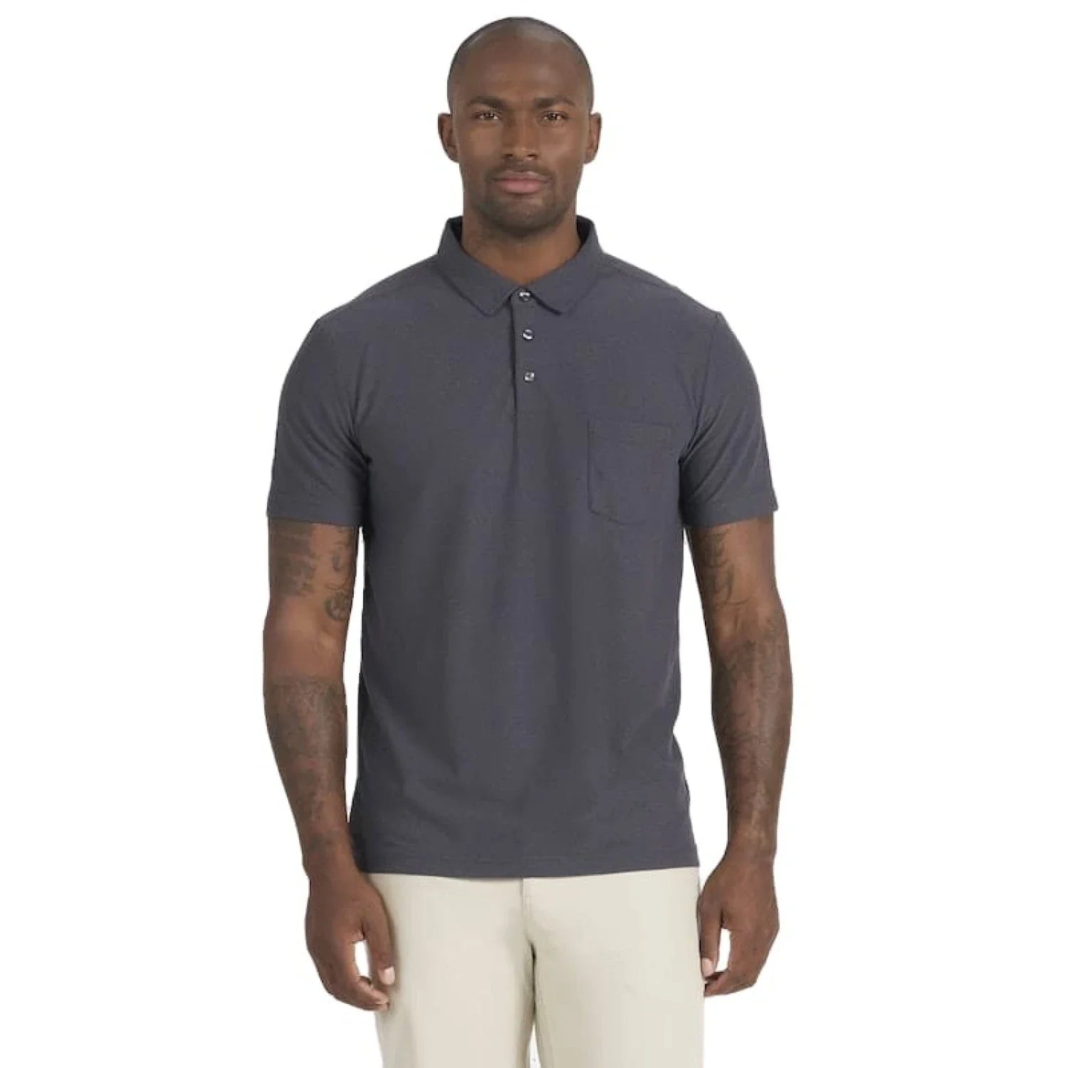 Vuori 01. MENS APPAREL - MENS SS SHIRTS - MENS SS POLO Men's Ace Polo CCL CHARCOAL