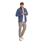 Vuori 01. MENS APPAREL - MENS JACKETS - MENS JACKETS CASUAL Men's Aspen Shirt Jacket HAZ AZURE HEATHER