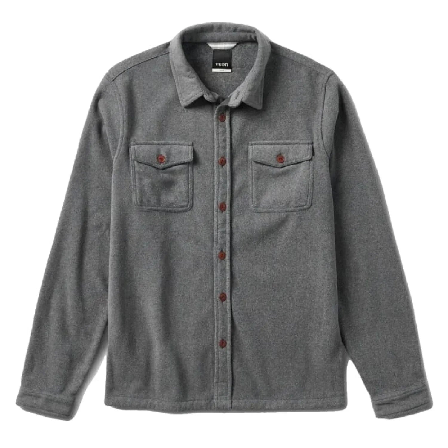 Vuori 01. MENS APPAREL - MENS JACKETS - MENS JACKETS CASUAL Men's Aspen Shirt Jacket HOY OYSTER HEATHER