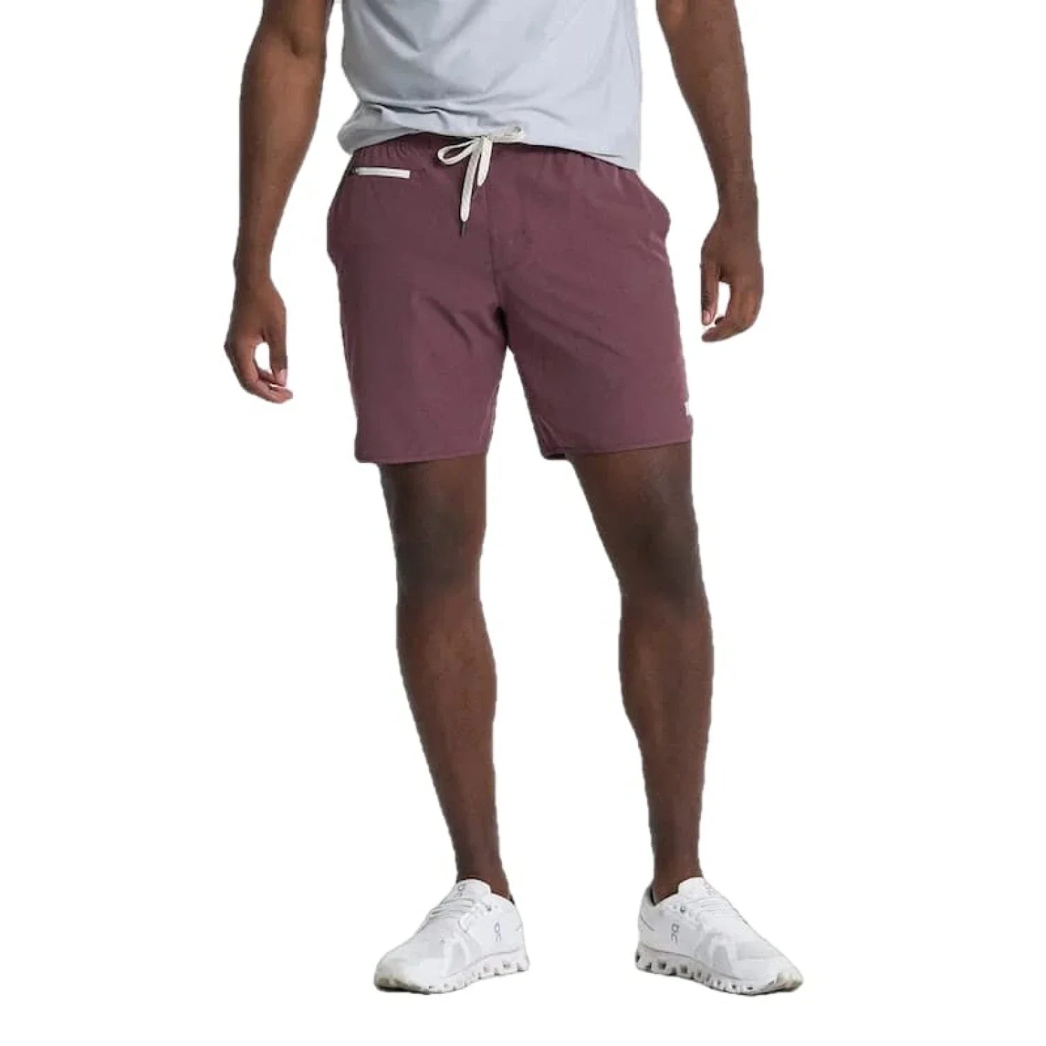 Vuori 01. MENS APPAREL - MENS SHORTS - MENS SHORTS ACTIVE Men's Banks Short CTL CHESTNUT LINEN TEXTURE