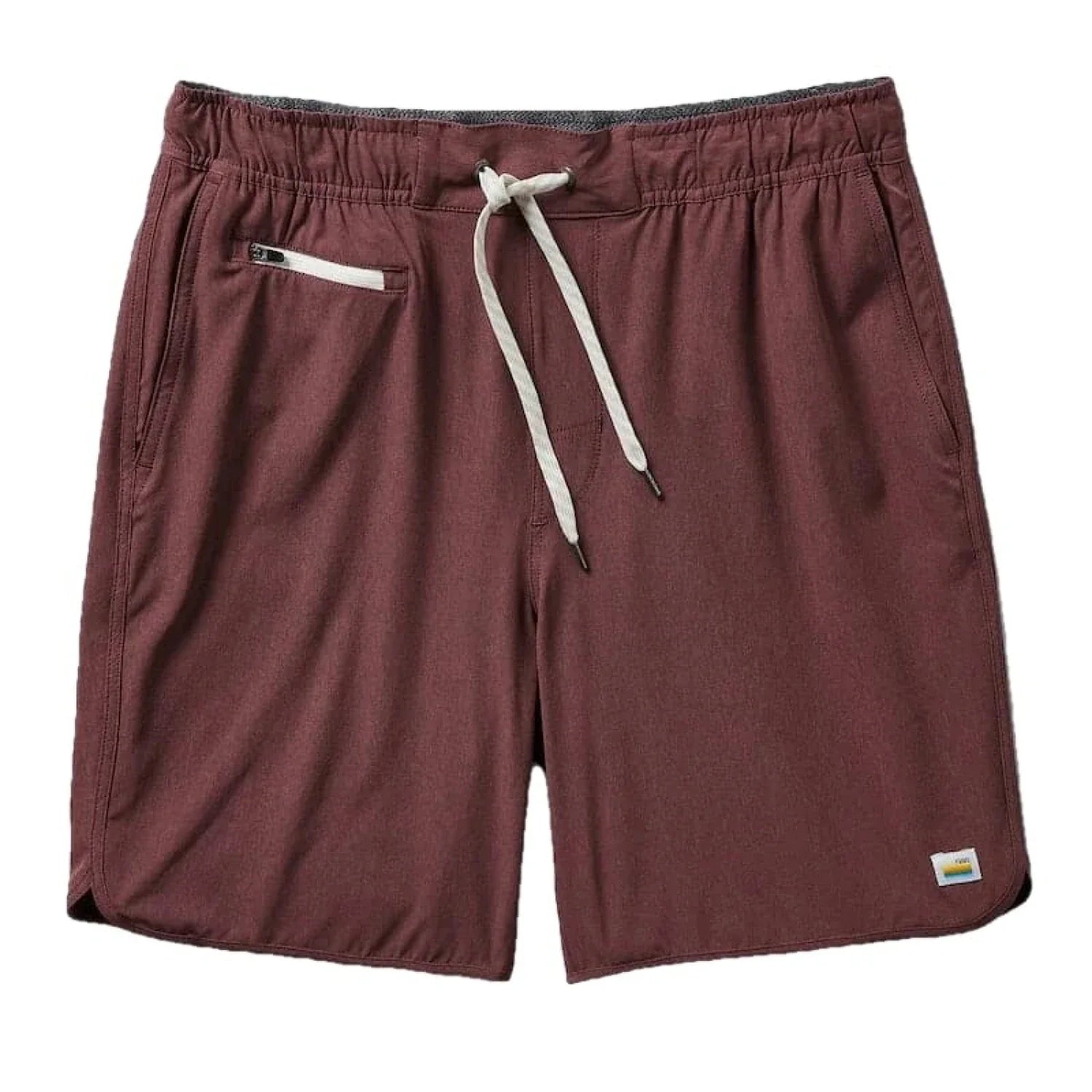 Vuori 01. MENS APPAREL - MENS SHORTS - MENS SHORTS ACTIVE Men's Banks Short CTL CHESTNUT LINEN TEXTURE