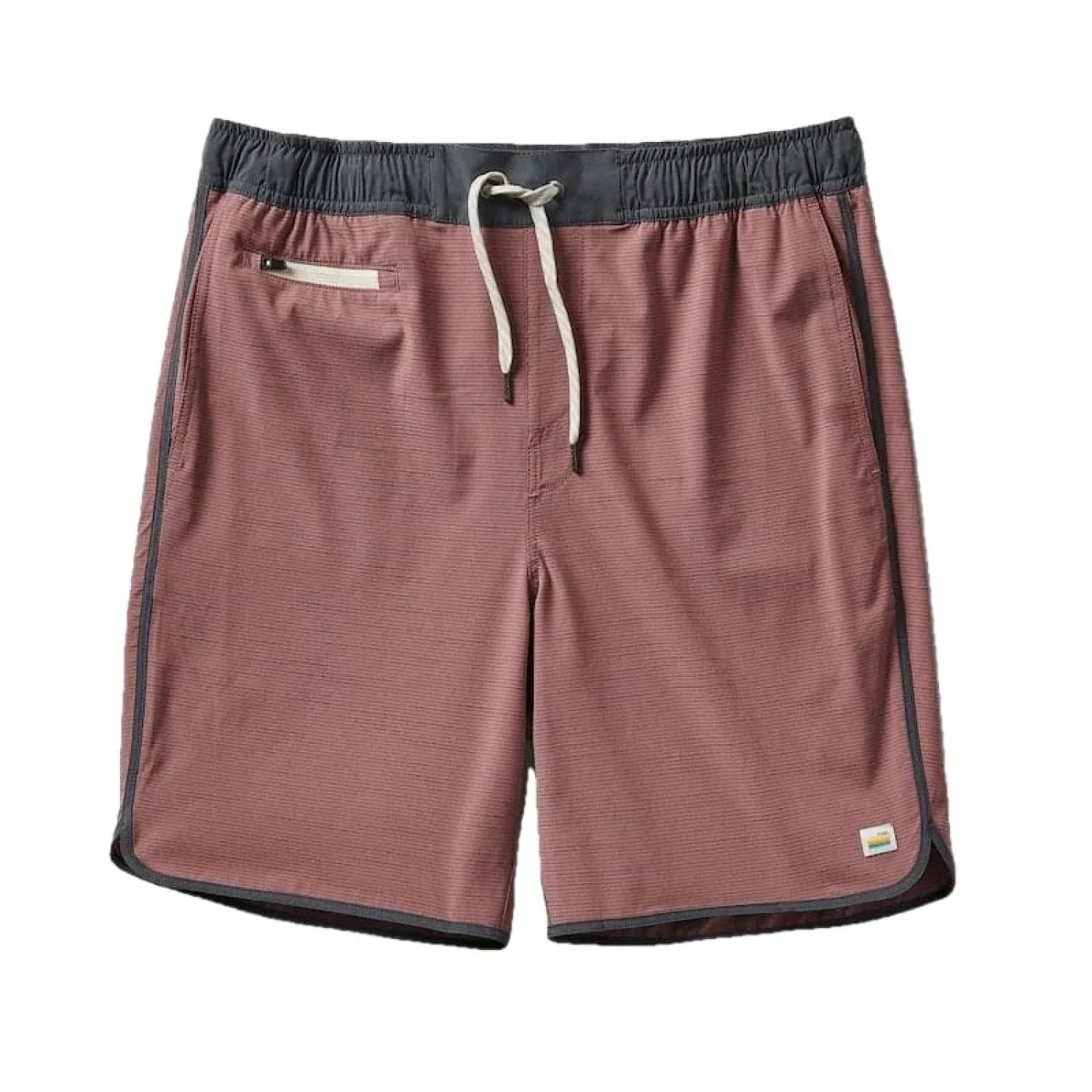 Vuori 01. MENS APPAREL - MENS SHORTS - MENS SHORTS ACTIVE Men's Banks Short MSB MARSALA SLUB STRIPE