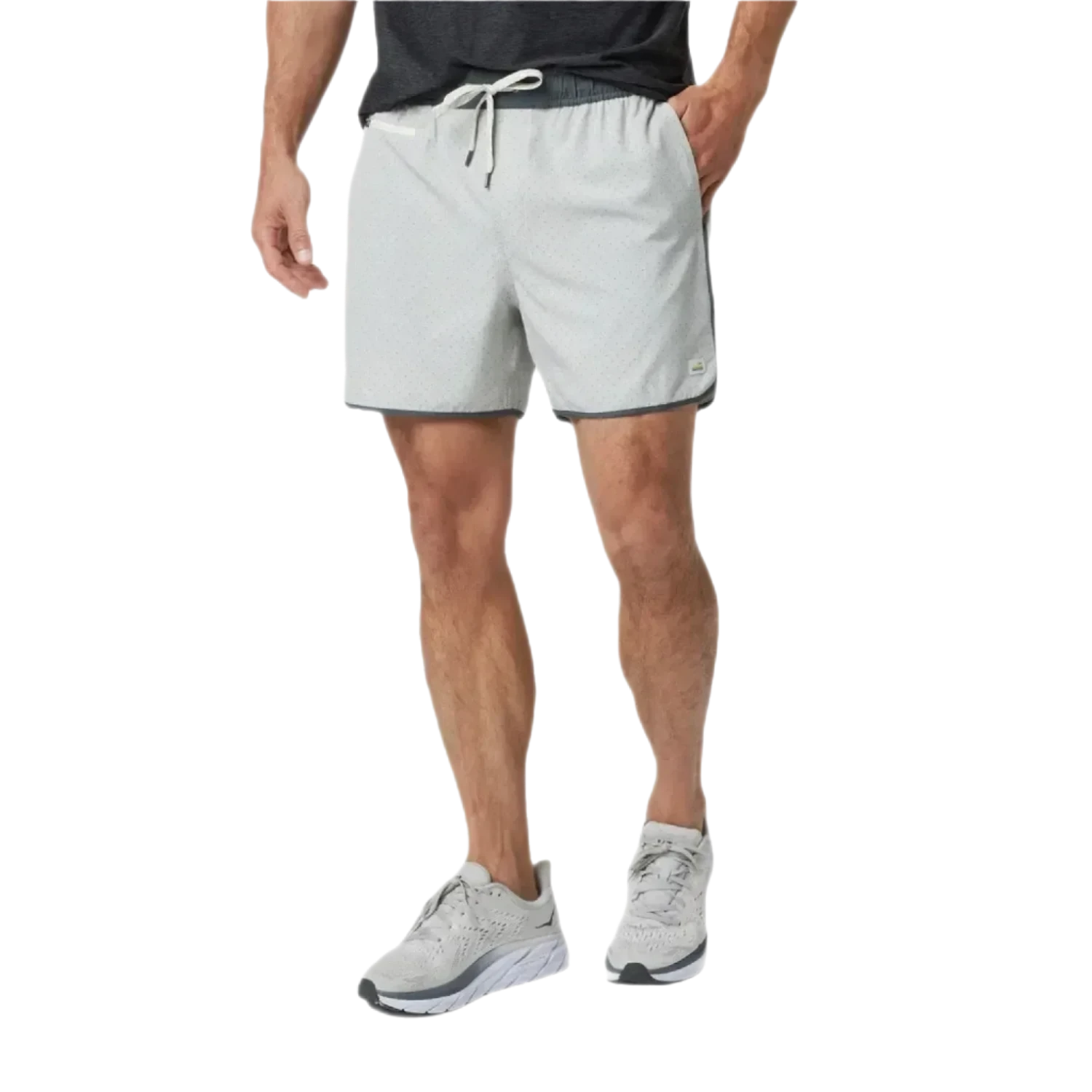 Vuori 01. MENS APPAREL - MENS SHORTS - MENS SHORTS ACTIVE Men's Banks Short - 5 in SGM SKY GREY MICRO DOT