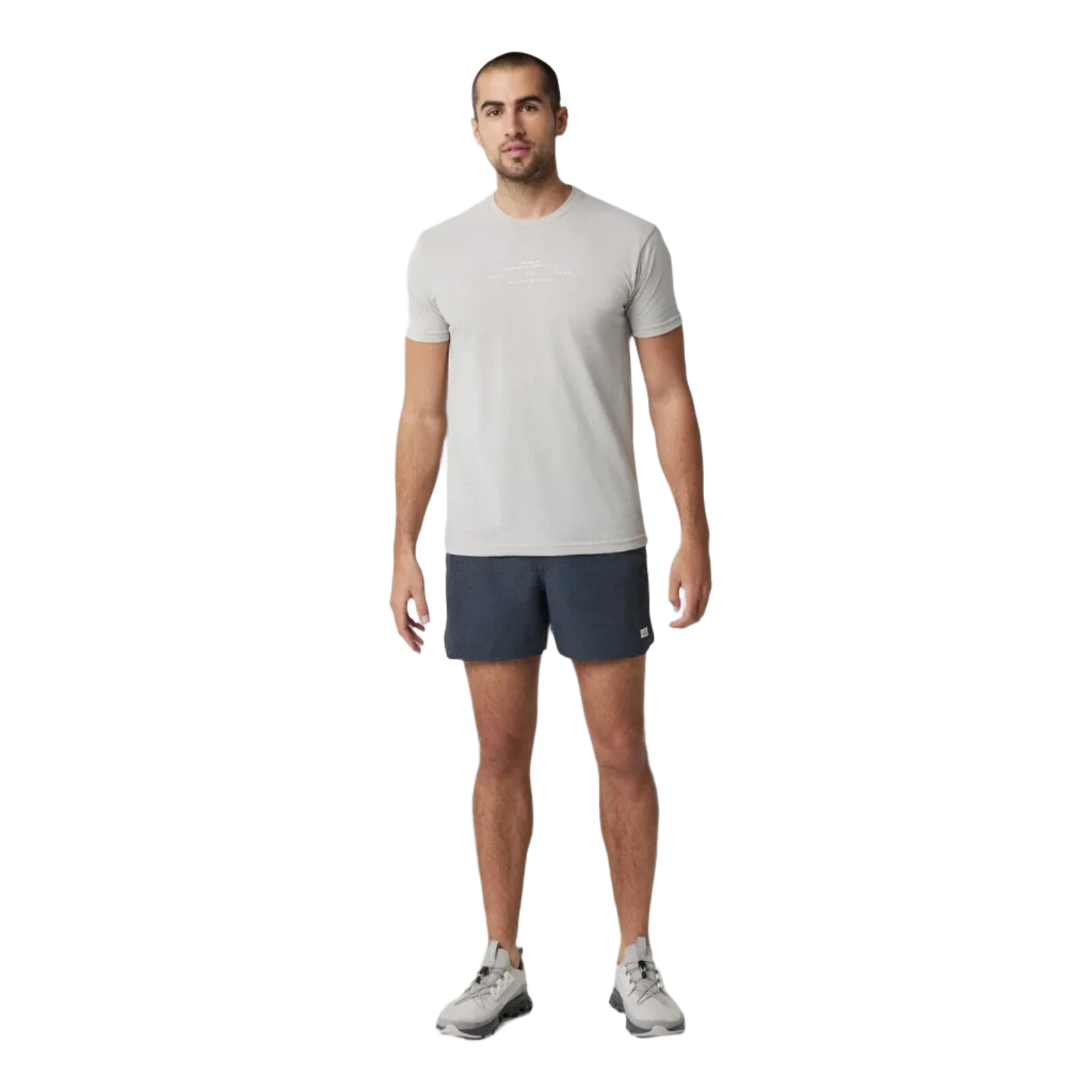 Vuori 01. MENS APPAREL - MENS SHORTS - MENS SHORTS ACTIVE Men's Banks Short - 5 in NLT NAVY LINEN TEXTURE