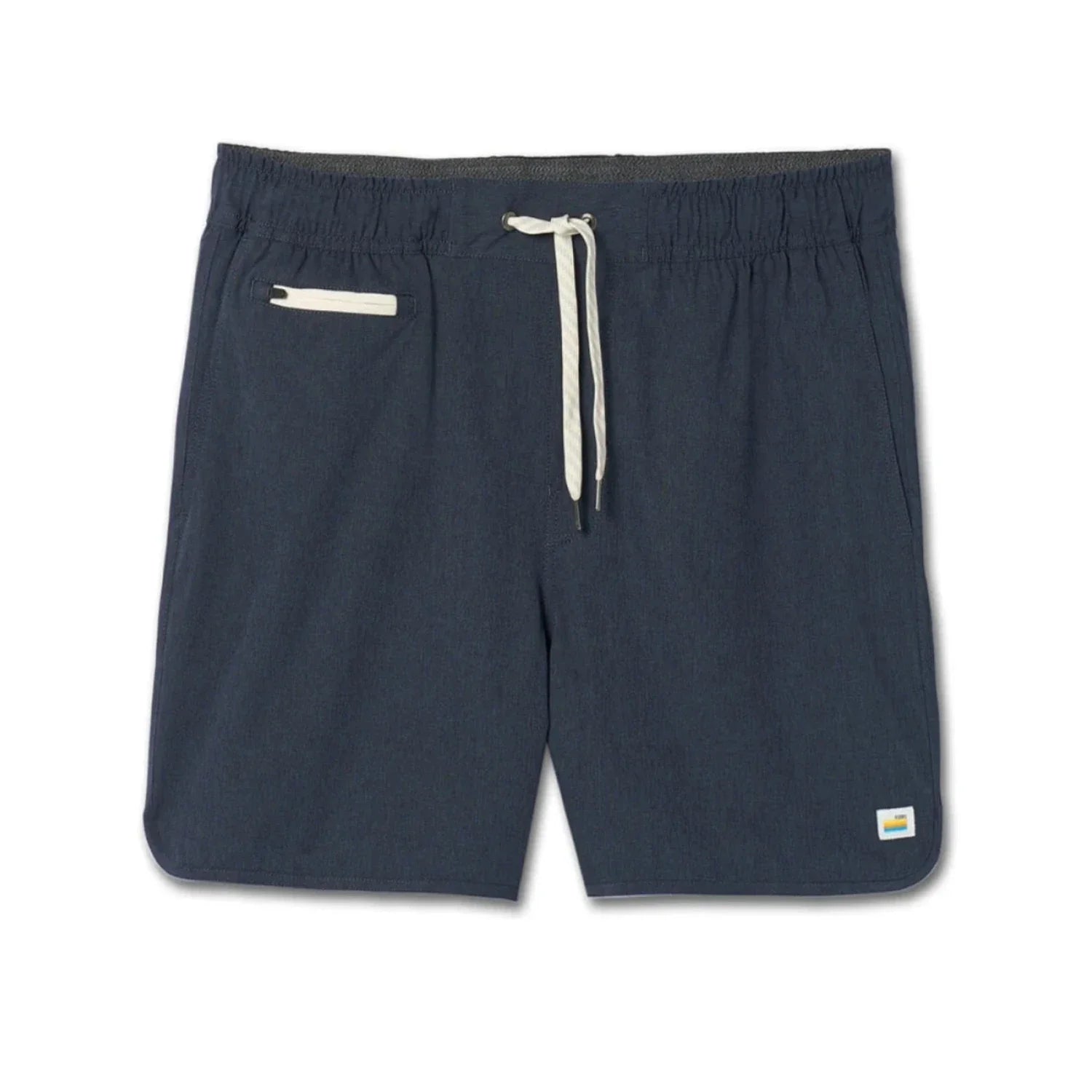 Vuori 01. MENS APPAREL - MENS SHORTS - MENS SHORTS ACTIVE Men's Banks Short - 5 in NLT NAVY LINEN TEXTURE