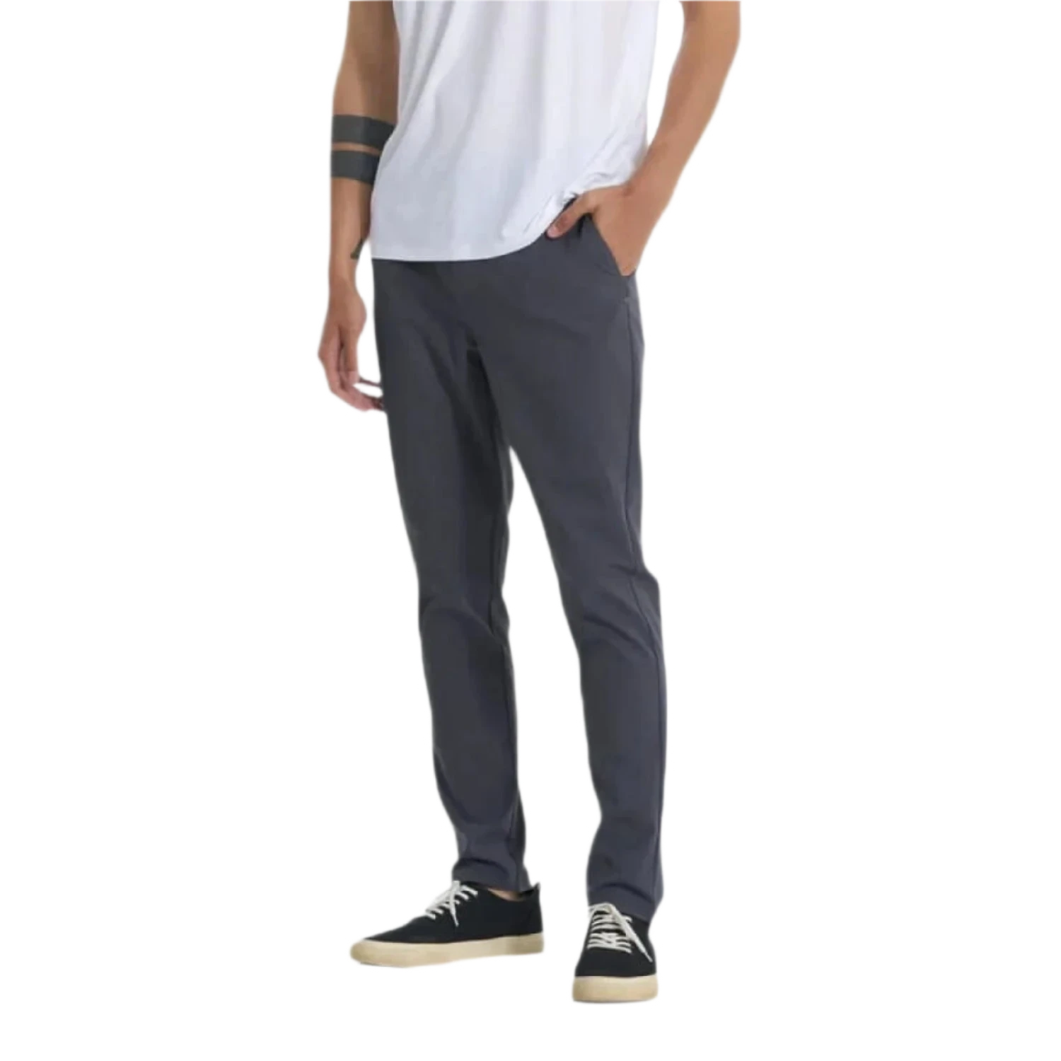 Vuori 01. MENS APPAREL - MENS PANTS - MENS PANTS CASUAL Men's Cascade Tech Chino Pant CCL CHARCOAL