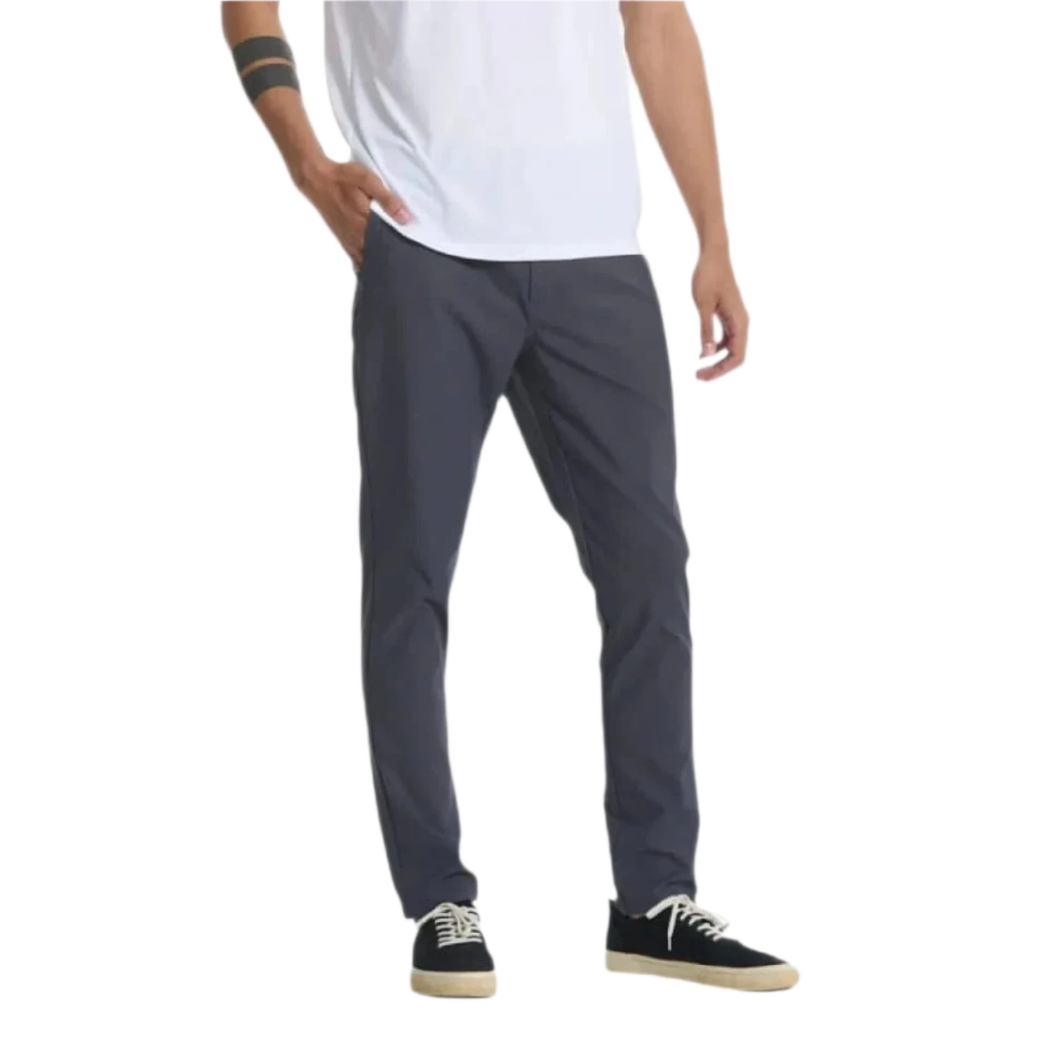 Vuori 01. MENS APPAREL - MENS PANTS - MENS PANTS CASUAL Men's Cascade Tech Chino Pant CCL CHARCOAL